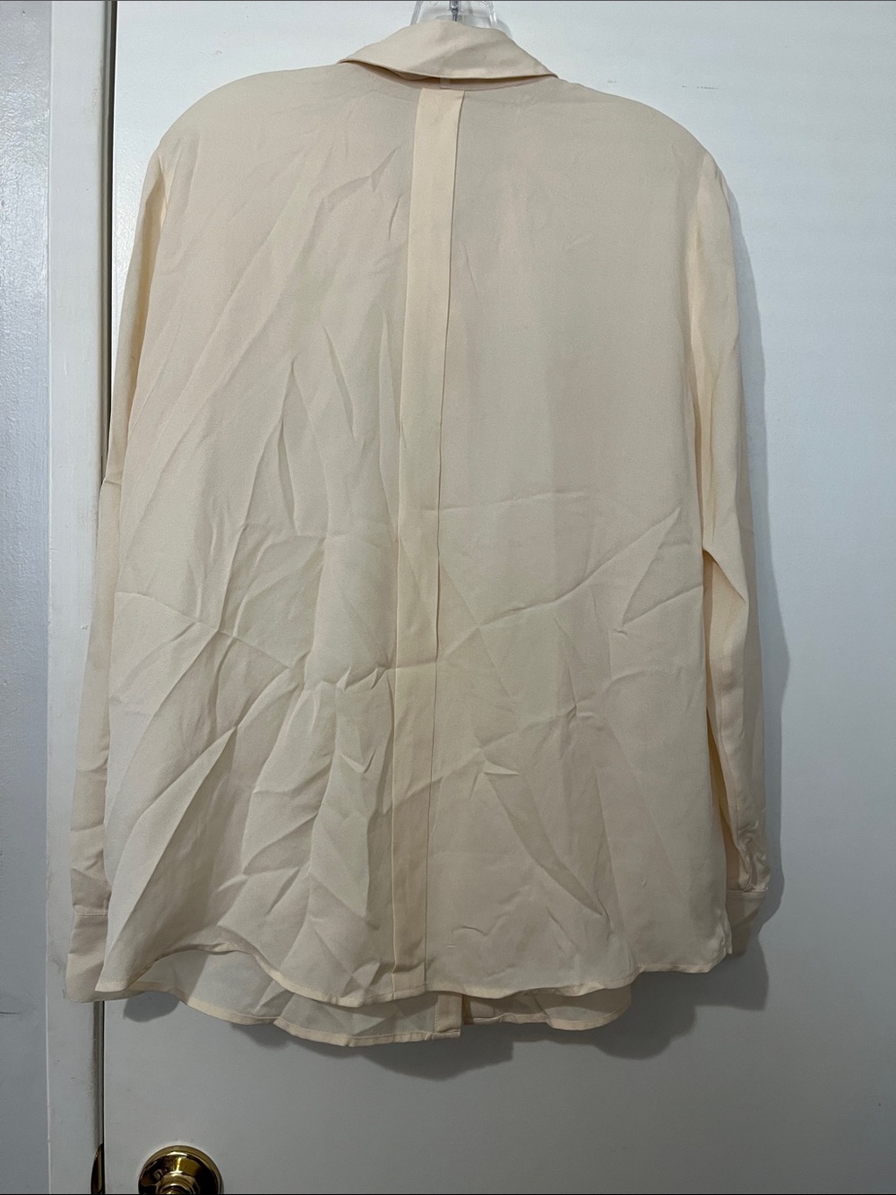 FRAME Denim Le Bow Tie Shirt in Gardena 100% Silk Size S - Picture 9 of 10